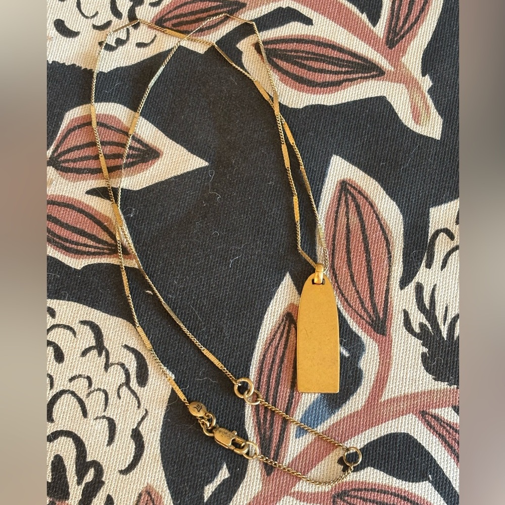 Madewell tag pendant necklace